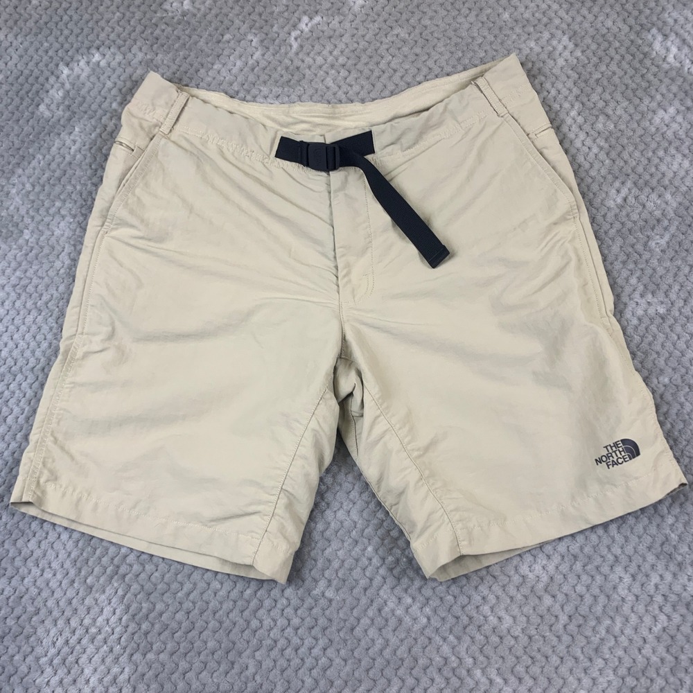 The North Face Mens Class V Belted Hiking Shorts Tan Khaki Size 38 NF0A48UZ